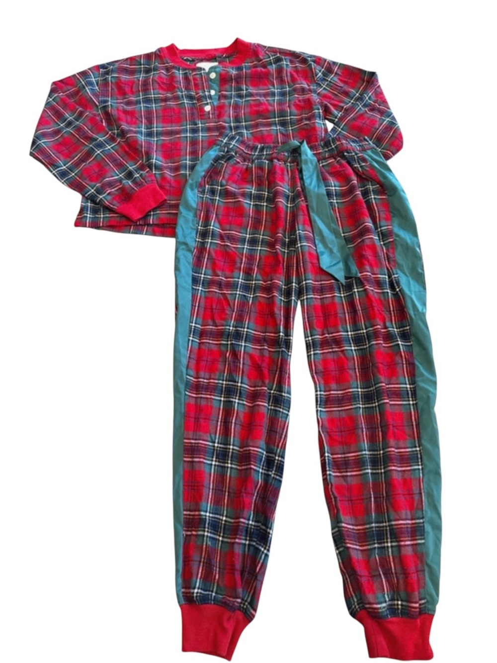 Abercrombie & Fitch Red Plaid Pajama Set Christmas flannel